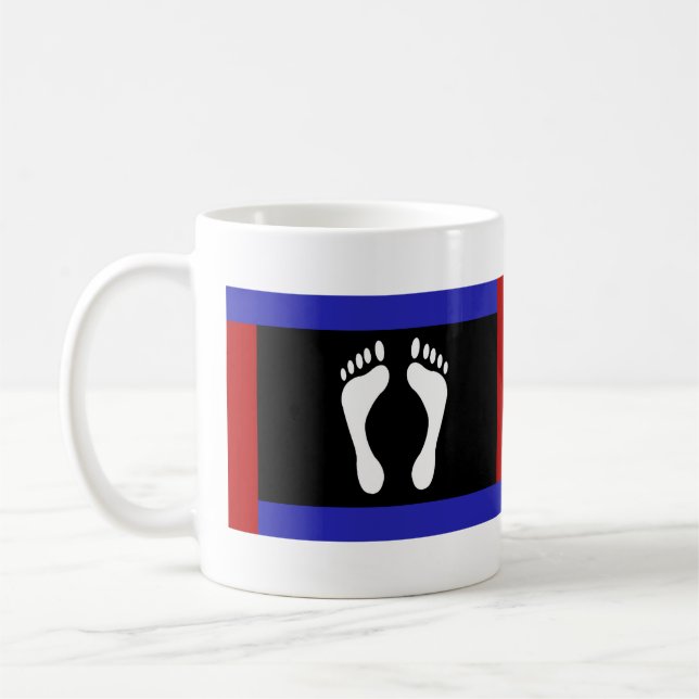 Flag für den Fußboden (Footprint) Kaffeetasse (Links)
