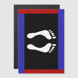 Flag für den Fußboden (Footprint) Magneteinladung