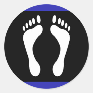 Flag für den Fußboden (Footprint) Runder Aufkleber