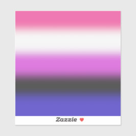Flag für den Gradient Genderfluid - Flag für Gende Aufkleber