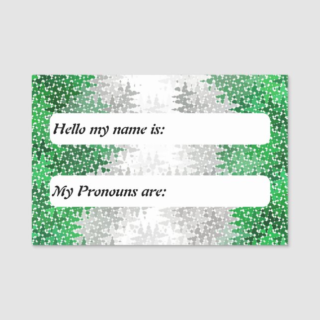 Flag für den kieseligen Boho, individuell anpassba Namensschild (Vorderseite)