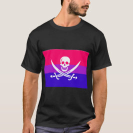 Flag für den Pride-Wert der weißen Piratenflagge T-Shirt