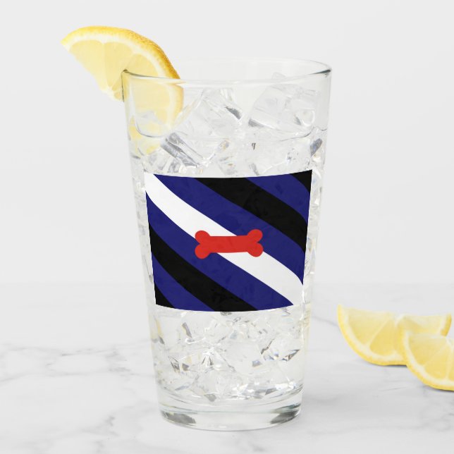 Flag für den Welpenspielstand Glas (Vorderseite Ice)
