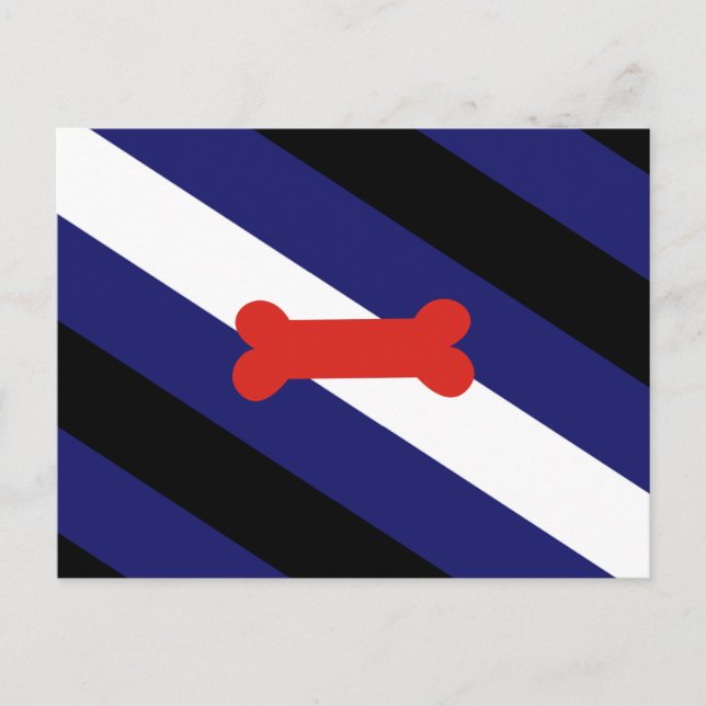Flag für den Welpenspielstand Postkarte (Vorderseite)