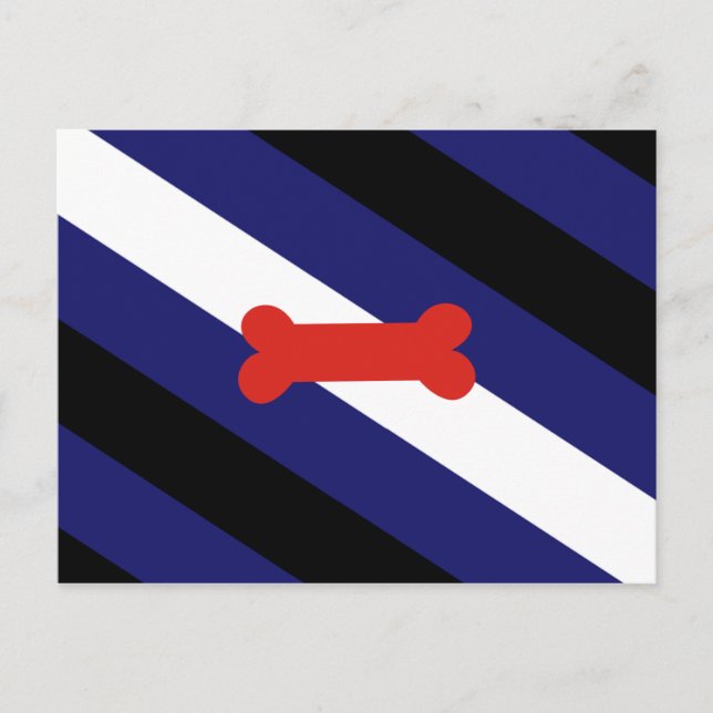 Flag für den Welpenspielstand Postkarte (Vorderseite)