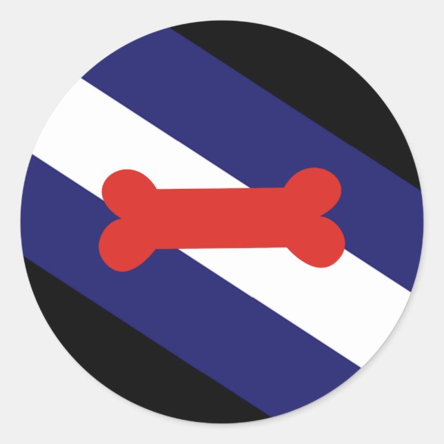 Flag für den Welpenspielstand Runder Aufkleber (Vorderseite)