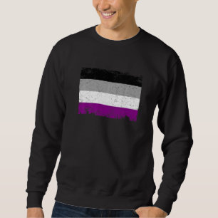 Flag für die asexuelle Communi (Retro-LGBT) Sweatshirt