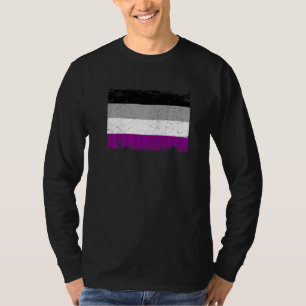 Flag für die asexuelle Communi (Retro-LGBT) T-Shirt