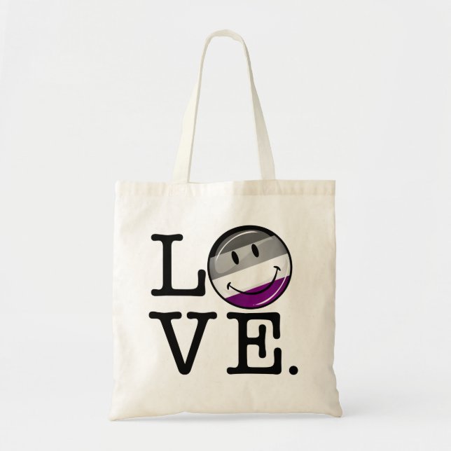 Flag für die asexuelle Liebe Tragetasche (Vorne)