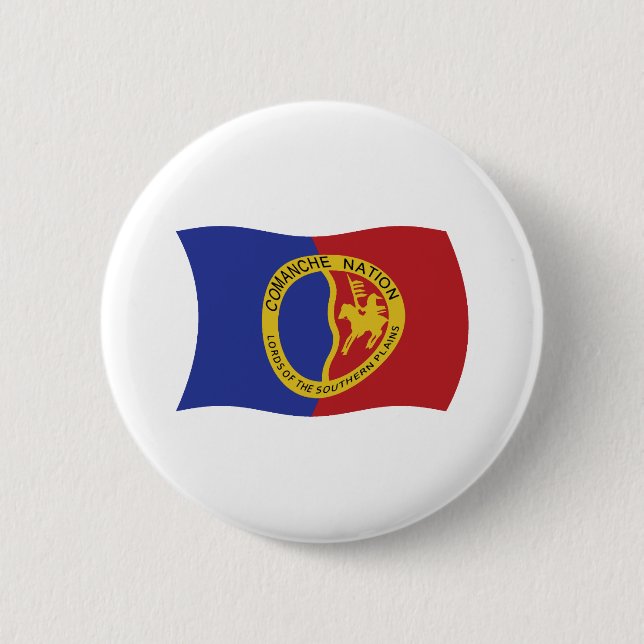 Flag für die Comanche-Nation Button (Vorderseite)
