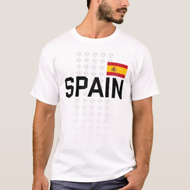 Flag für die Fußballnationalmannschaft Spaniens T-Shirt (Vorderseite)