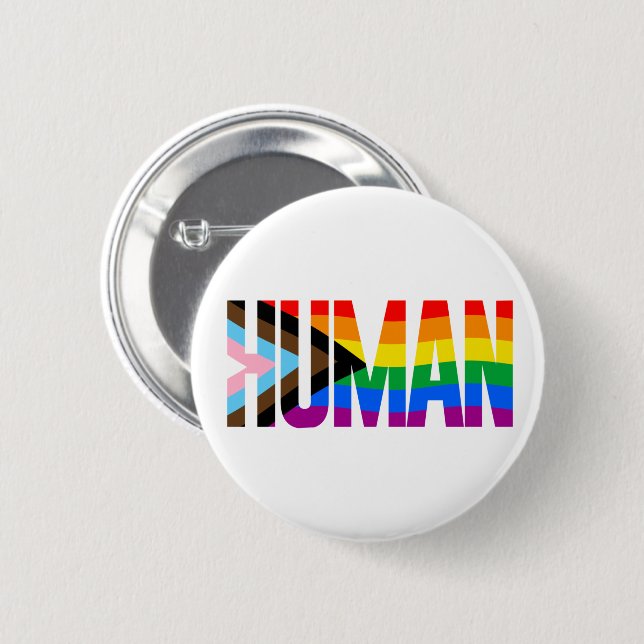 Flag für die Inklusivität Button (Vorne & Hinten)