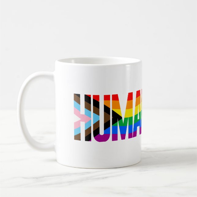 Flag für die Inklusivität Kaffeetasse (Links)
