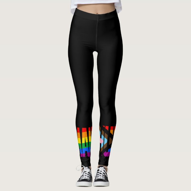 Flag für die Inklusivität Leggings (Vorderseite)