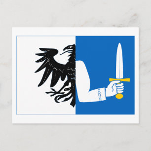 Flag für die Provinz Connacht Postkarte