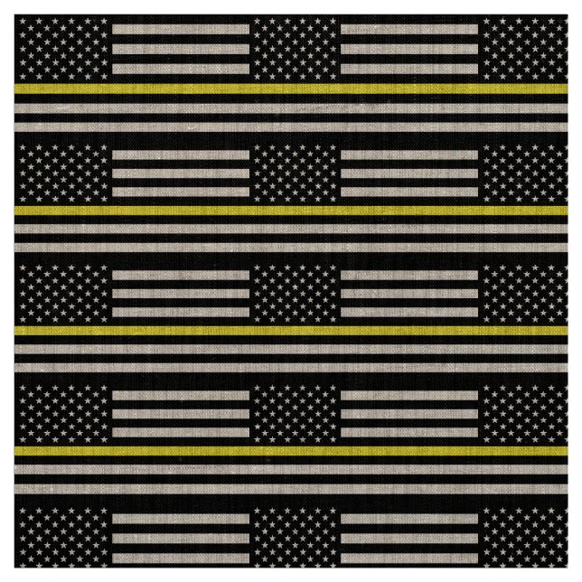 Flag für dünne gelbe Linie Stoff (Muster)