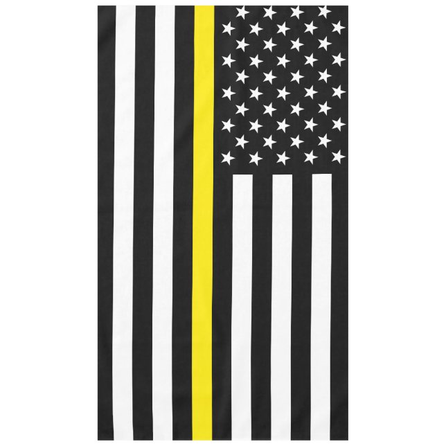 Flag für dünne gelbe Linie Tischdecke (Vorderseite)