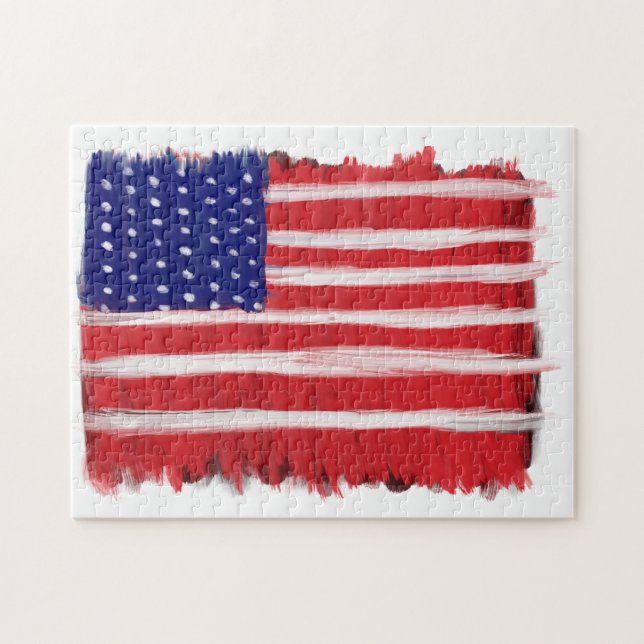 Flag für Folk Art Puzzle (Horizontal)