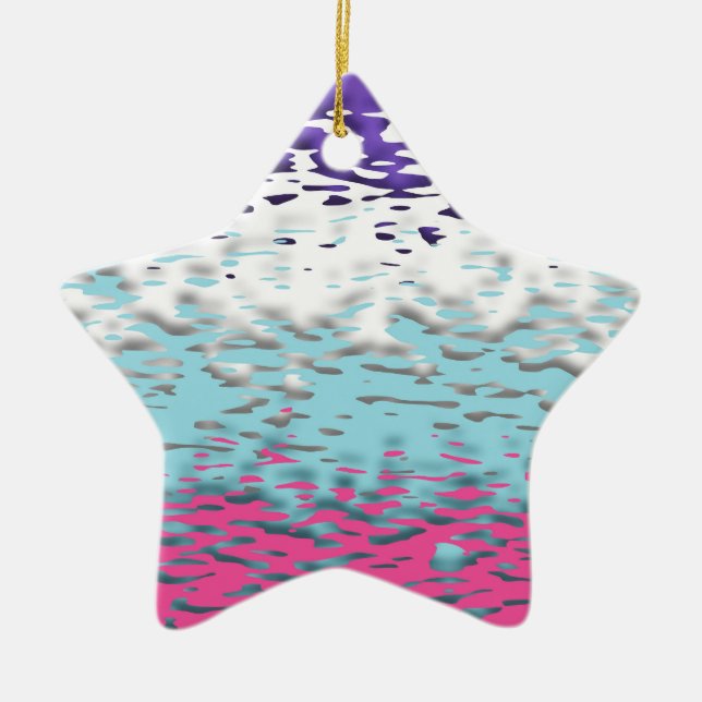 Flag für Funky Trippy Ripply Groovy Multisexual Pr Keramik Ornament (Vorne)