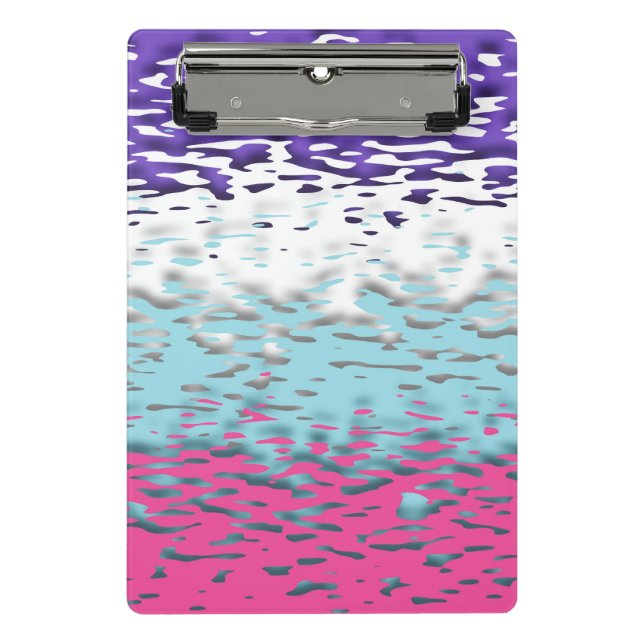 Flag für Funky Trippy Ripply Groovy Multisexual Pr Mini Klemmbrett (Vorderseite)