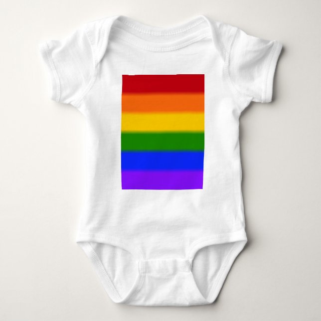 Flag für Gay Pride Baby Strampler (Vorderseite)