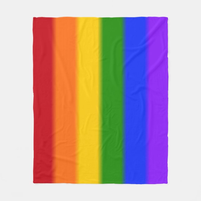 Flag für Gay Pride Fleecedecke (Vorderseite)