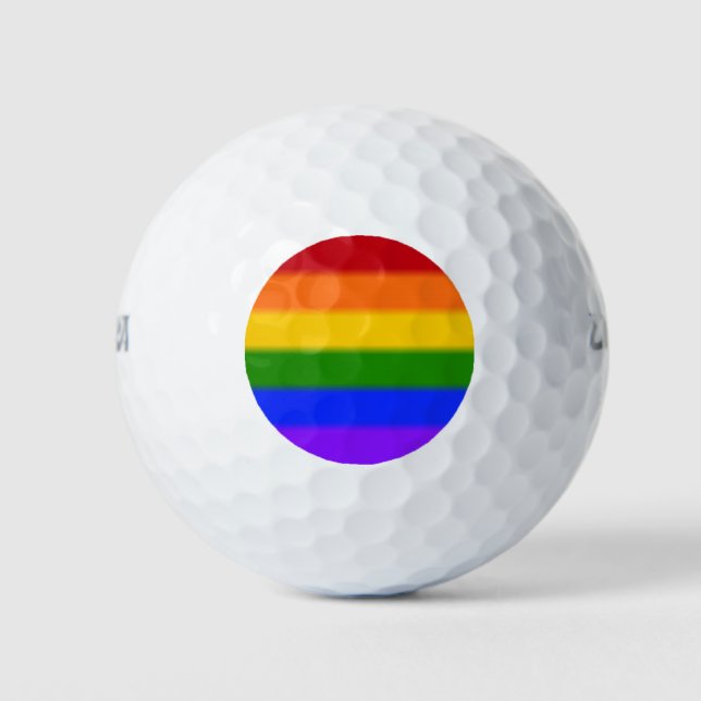 Flag für Gay Pride Golfball (Vorderseite)