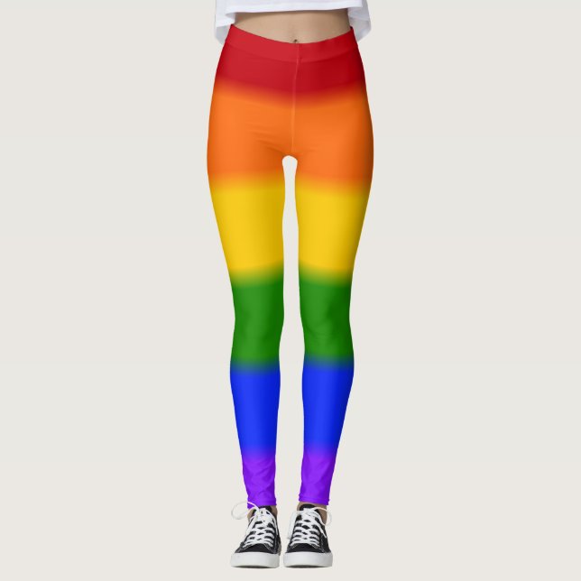 Flag für Gay Pride Leggings (Vorderseite)