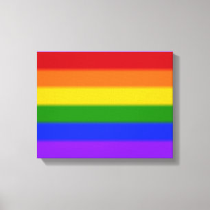 Flag für Gay Pride Leinwanddruck