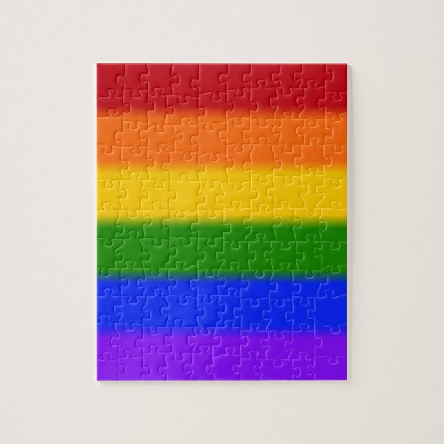 Flag für Gay Pride Puzzle (Vertikal)