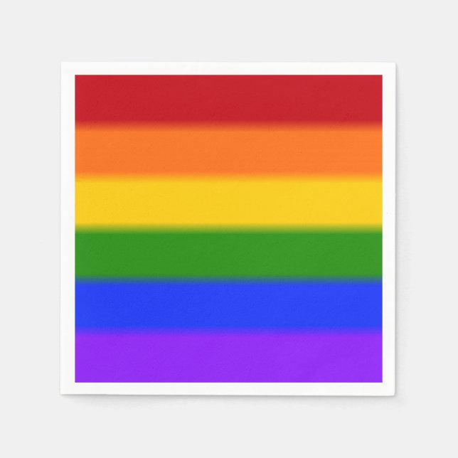 Flag für Gay Pride Serviette (Vorderseite)