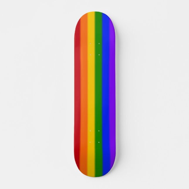 Flag für Gay Pride Skateboard (Vorne)