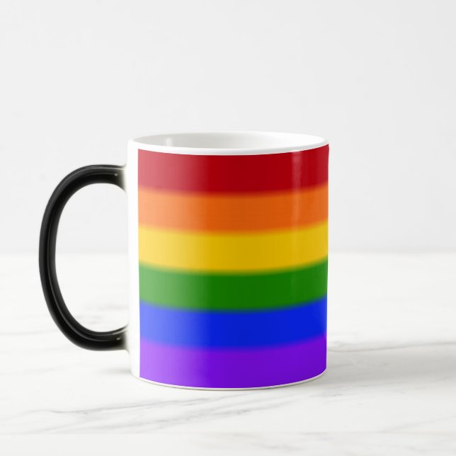 Flag für Gay Pride Verwandlungstasse (Links)