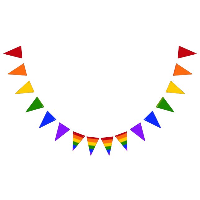 Flag für Gay Pride Wimpelkette (Alle)