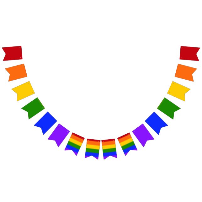 Flag für Gay Pride Wimpelkette (Alle)