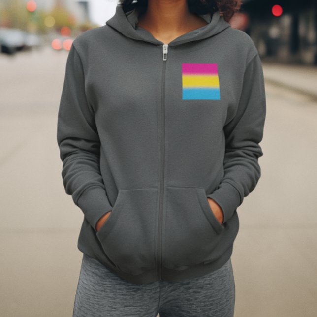 Flag für glänzende Pansexual-Stolz - farbenfrohe P Hoodie (Von Creator hochgeladen)