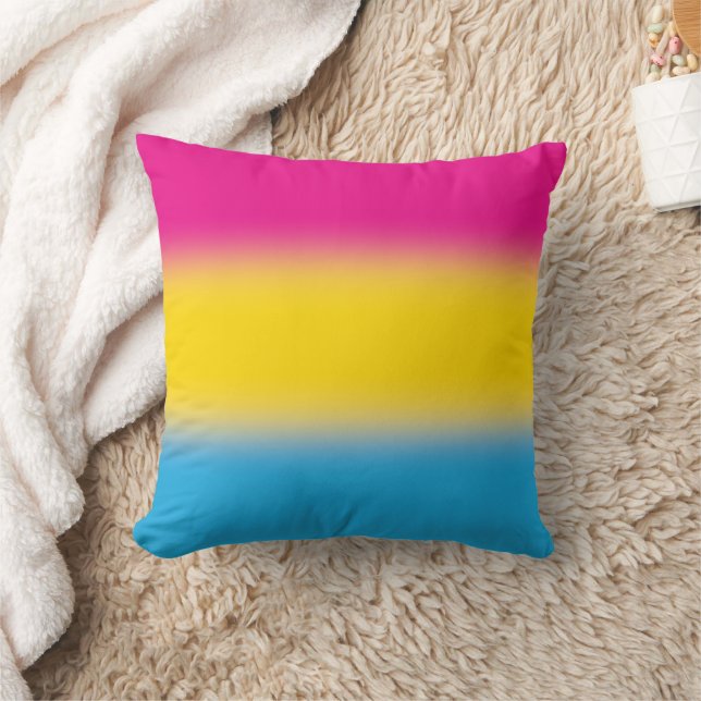 Flag für glänzende Pansexual-Stolz - farbenfrohe P Kissen (Decke)