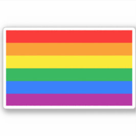 Flag für herkömmliche Gay Pride Aufkleber