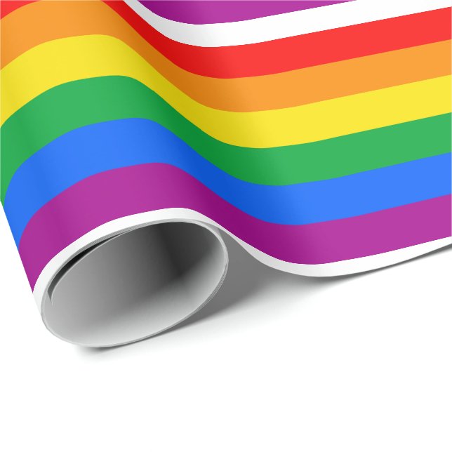 Flag für herkömmliche Gay Pride Geschenkpapier (Rolleneckpunkt)