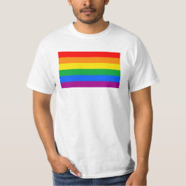 Flag für herkömmliche Gay Pride T-Shirt