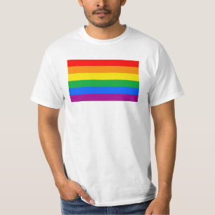 Flag für herkömmliche Gay Pride T-Shirt