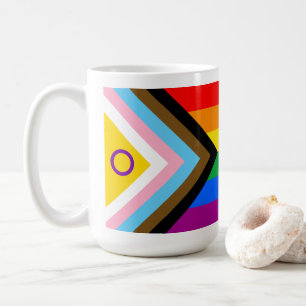 Flag für inklusiven intersexuellen Fortschritt Kaffeetasse