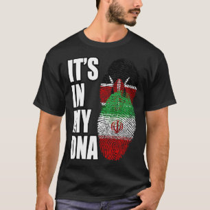 Flag für kenianisches und iranisches Mix-DNA-Erbe T-Shirt