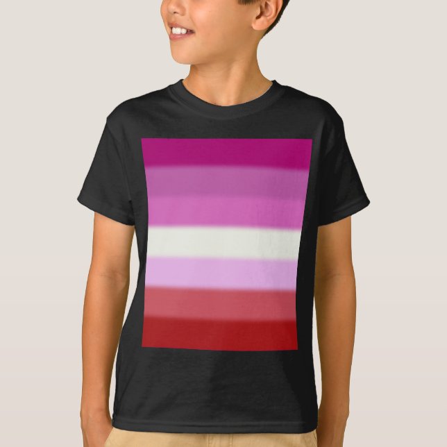 Flag für Lesben T-Shirt (Vorderseite)