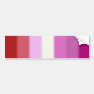Flag für Lesben, Version 2 Autoaufkleber