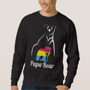 Flag für lgbt Pansexual Papa Bear Pan Pride Sweatshirt