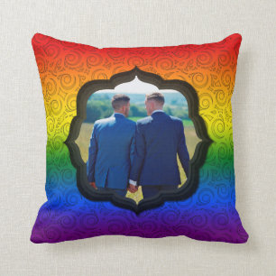 Flag für LGBTQ-Gay-Rainbow-Foto Kissen