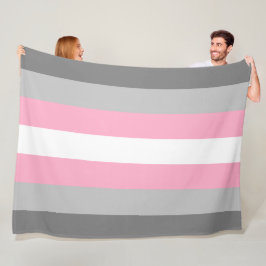 Flag für Mädchen (Demi Girl Pride) (Geschlechtside Fleecedecke
