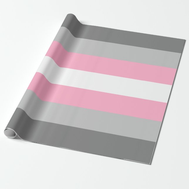 Flag für Mädchen (Demi Girl Pride) (Geschlechtside Geschenkpapier (Ungerollt)