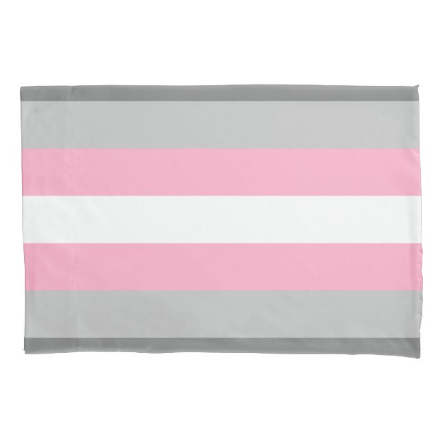 Flag für Mädchen (Demi Girl Pride) (Geschlechtside Kissenbezug (Vorderseite-Links)
